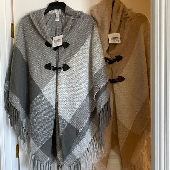 Mixit kimono/poncho/cape New with tags. This listing is for the tan - Picture 2 of 9